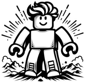 Desenho de Roblox Desenho Colorir Imprimir 119