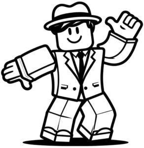 Desenho de Roblox Desenho Colorir Imprimir 124