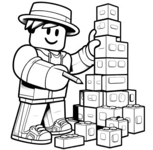 Desenho de Roblox Desenho Colorir Imprimir 127