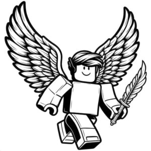 Desenho de Roblox Desenho Colorir Imprimir 128