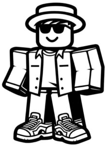 Desenho de Roblox Desenho Colorir Imprimir 133