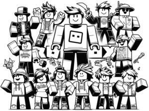 Desenho de Roblox Desenho Colorir Imprimir 134