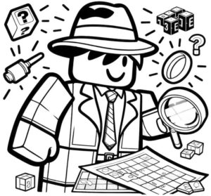 Desenho de Roblox Desenho Colorir Imprimir 145