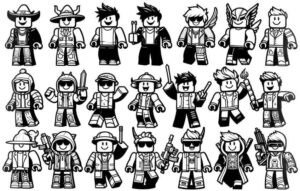 Desenho de Roblox Desenho Colorir Imprimir 147