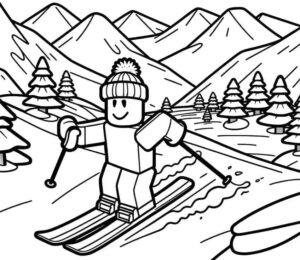 Desenho de Roblox Desenho Colorir Imprimir 149