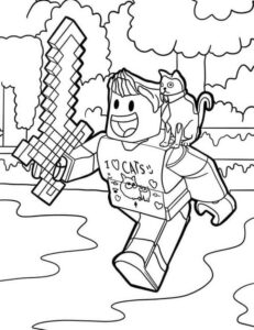 Desenho de Roblox Desenho Colorir Imprimir 162