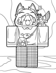 Desenho de Roblox Desenho Colorir Imprimir 163