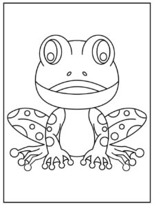 Desenho de Sapos Desenho Colorir Imprimir 01