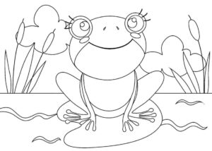Desenho de Sapos Desenho Colorir Imprimir 06