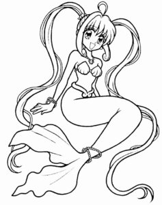 Desenho de Sereia Desenho Colorir Imprimir 10