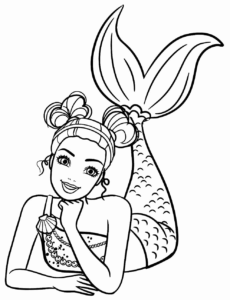 Desenho de Sereia Desenho Colorir Imprimir 13