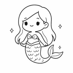 Desenho de Sereia Desenho Colorir Imprimir 24
