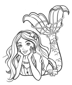 Desenho de Sereia Desenho Colorir Imprimir 25