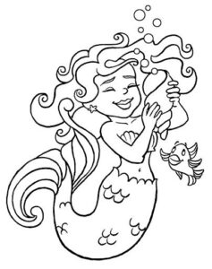 Desenho de Sereia Desenho Colorir Imprimir 31