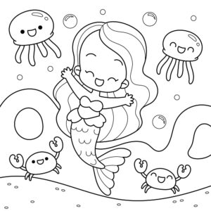 Desenho de Sereia Desenho Colorir Imprimir 32