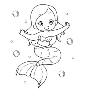Desenho de Sereia Desenho Colorir Imprimir 33
