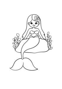 Desenho de Sereia Desenho Colorir Imprimir 35