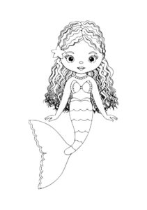 Desenho de Sereia Desenho Colorir Imprimir 37