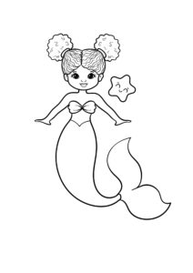 Desenho de Sereia Desenho Colorir Imprimir 39