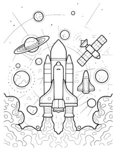 Desenho de Sistema Solar Desenho Colorir Imprimir 10