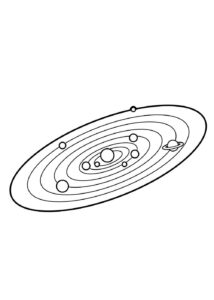 Desenho de Sistema Solar Desenho Colorir Imprimir 25