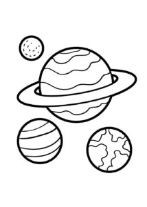 Desenho de Sistema Solar Desenho Colorir Imprimir 28