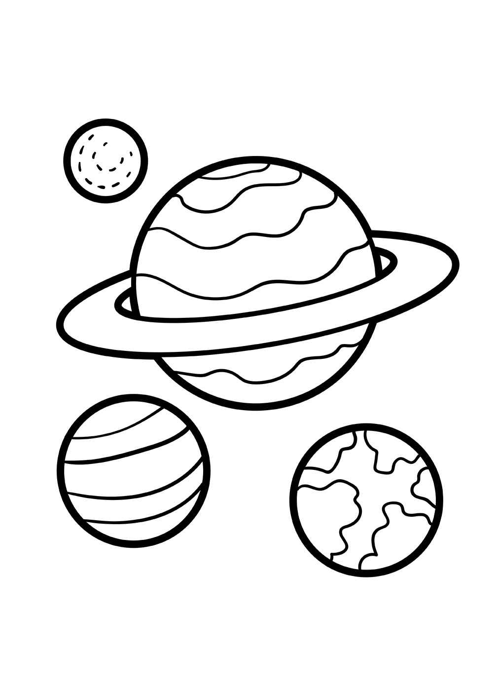 Desenho de Sistema Solar Desenho Colorir Imprimir 28