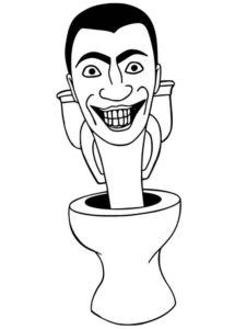 Desenho de Skibidi Toilet Desenho Colorir Imprimir 05