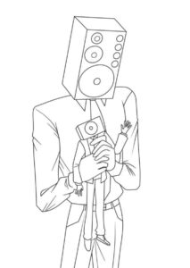 Desenho de Skibidi Toilet Desenho Colorir Imprimir 10