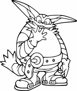 Desenho de Sonic Desenho Colorir Imprimir 01