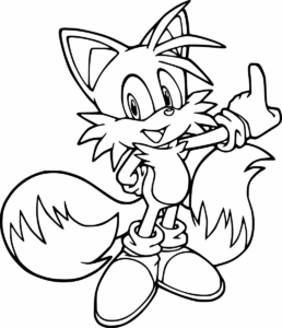Desenho de Sonic Desenho Colorir Imprimir 03