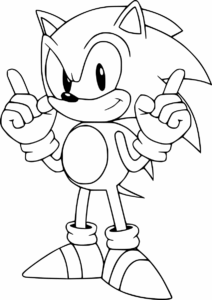 Desenho de Sonic Desenho Colorir Imprimir 04