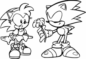 Desenho de Sonic Desenho Colorir Imprimir 06