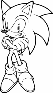 Desenho de Sonic Desenho Colorir Imprimir 08