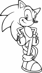 Desenho de Sonic Desenho Colorir Imprimir 12