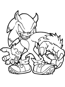 Desenho de Sonic Desenho Colorir Imprimir 13