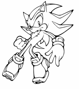 Desenho de Sonic Desenho Colorir Imprimir 14