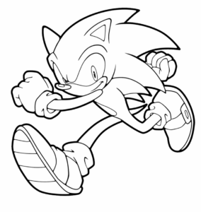 Desenho de Sonic Desenho Colorir Imprimir 18