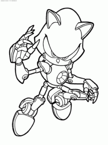 Desenho de Sonic Desenho Colorir Imprimir 20