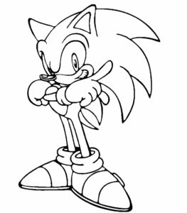 Desenho de Sonic Desenho Colorir Imprimir 21