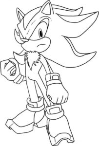 Desenho de Sonic Desenho Colorir Imprimir 22