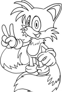 Desenho de Sonic Desenho Colorir Imprimir 23