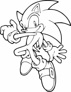 Desenho de Sonic Desenho Colorir Imprimir 27
