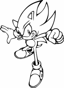 Desenho de Sonic Desenho Colorir Imprimir 30