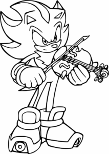 Desenho de Sonic Desenho Colorir Imprimir 37