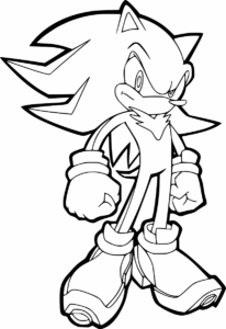 Desenho de Sonic Desenho Colorir Imprimir 38