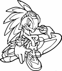 Desenho de Sonic Desenho Colorir Imprimir 39