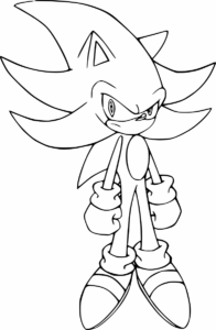 Desenho de Sonic Desenho Colorir Imprimir 41