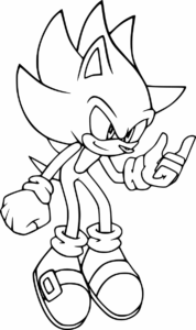Desenho de Sonic Desenho Colorir Imprimir 42