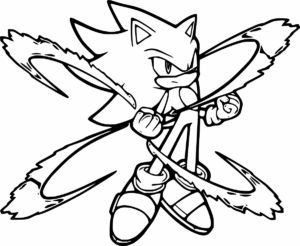 Desenho de Sonic Desenho Colorir Imprimir 43